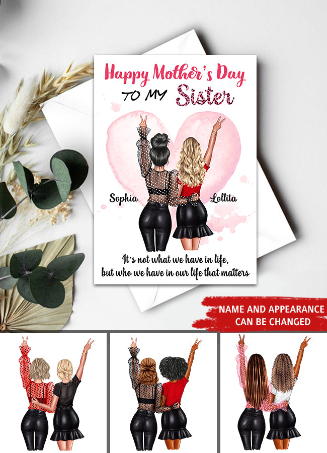 Custom Mothers Day Card, Mothers Day Card For Sister, Mothers Day Greetings, Happy Mothers Day Card, Mom&#39;s Card, Mother Day Gift