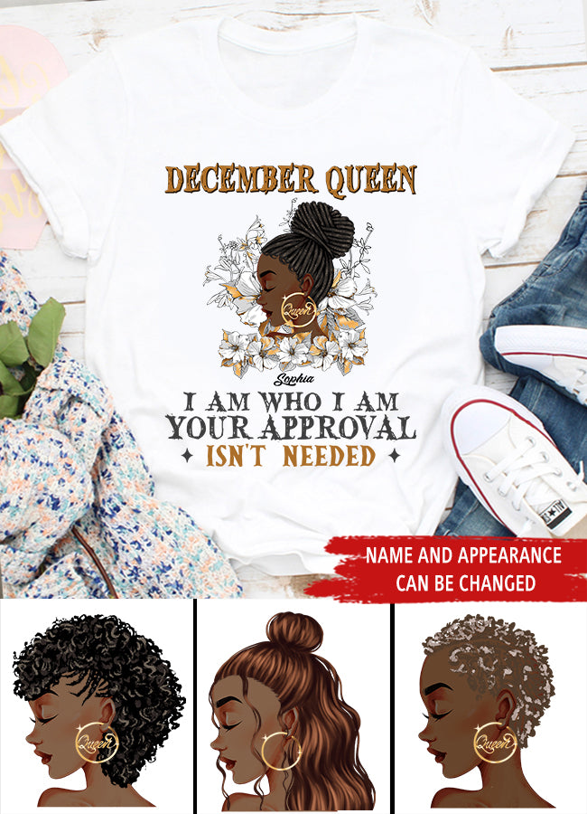 December Birthday Shirt, Custom Birthday Shirt, Queens Are Born In December, December Birthday Shirts For Woman, December Birthday Gifts