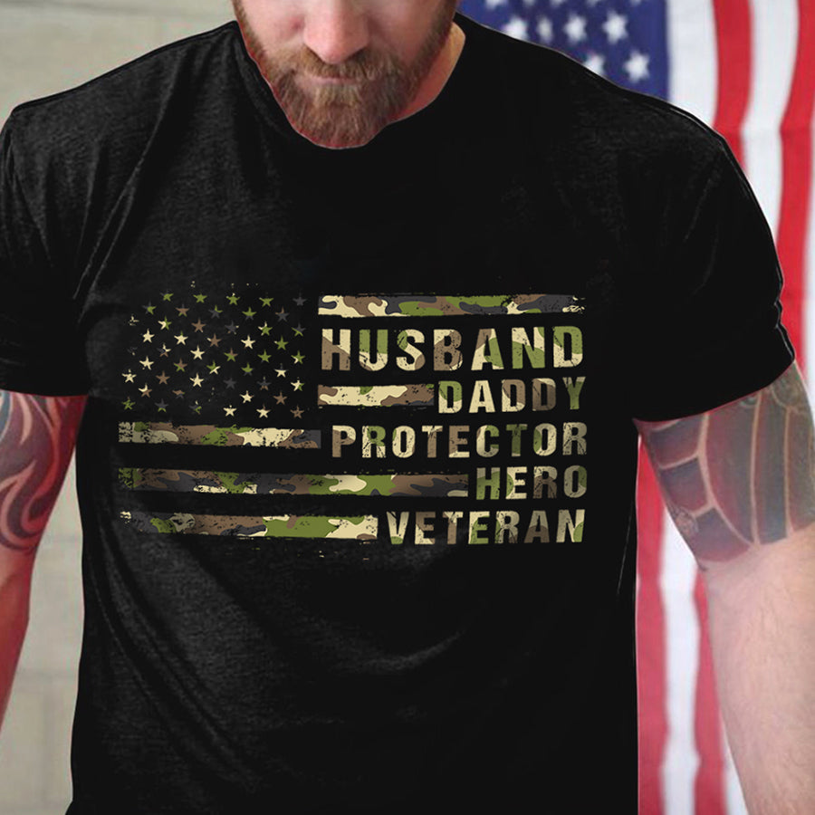 Father&#39;s Day T Shirts, Fathers Day Shirts For Husband, Dad Veteran Shirt, Fathers Day Shirts For Dad, Hero Shirts, Father Day Gift