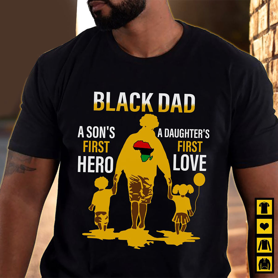 Black Fathers Day Shirts, Father&#39;s Day T Shirts, Father&#39;s Day Gift Ideas For Dad, Black Dad Shirt, Fathers Day Shirts For Dad, Happy Fathers Day Shirts, Father Day Gift