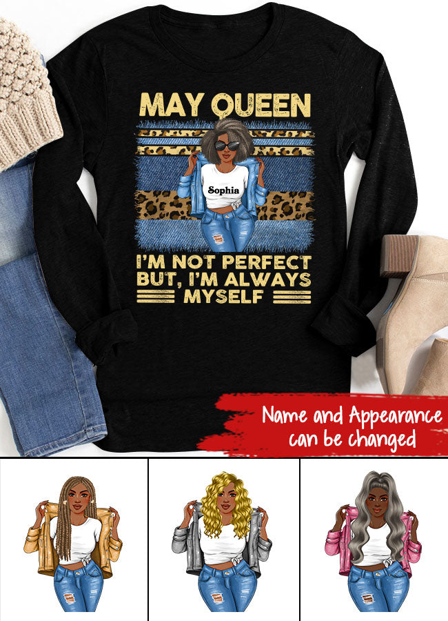 May Birthday Shirt, Custom Birthday Shirt, Queens Born In  May, May Birthday Gifts,  May Birthday Gifts