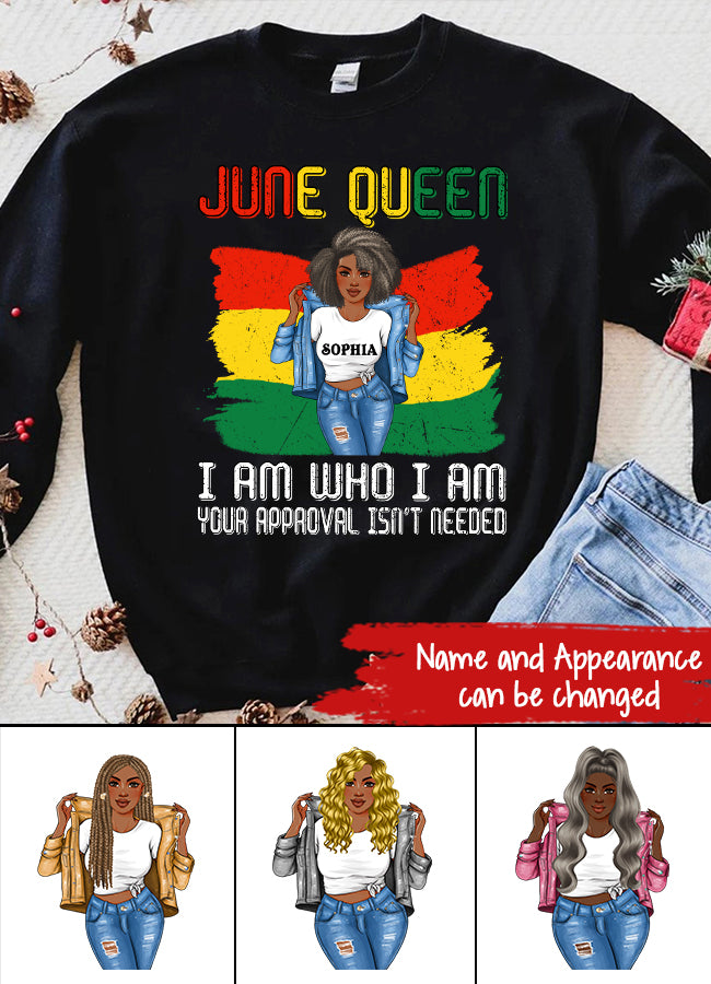 June Birthday Shirt, Custom Birthday Shirt, Queens Born In June, June Birthday Shirts For Woman, June Birthday Gifts