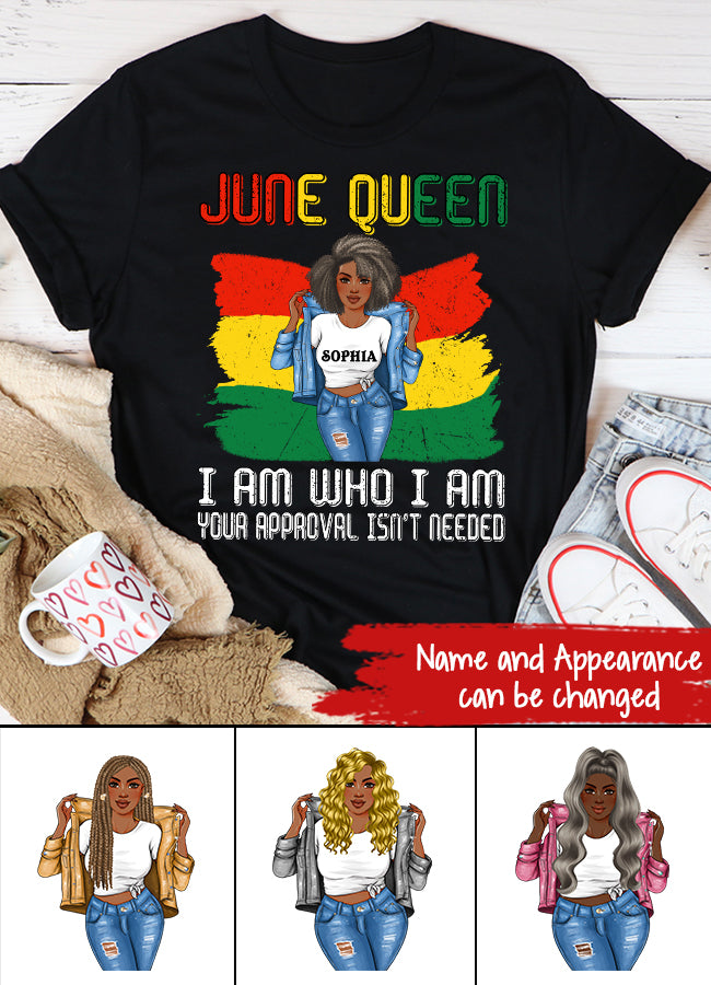 June Birthday Shirt, Custom Birthday Shirt, Queens Born In June, June Birthday Shirts For Woman, June Birthday Gifts