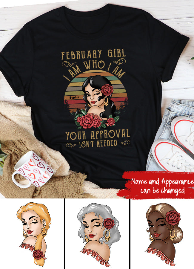 February Birthday Shirt, Custom Birthday Shirt, Queens Born In February, February Birthday Shirts For Woman, February Birthday Gifts