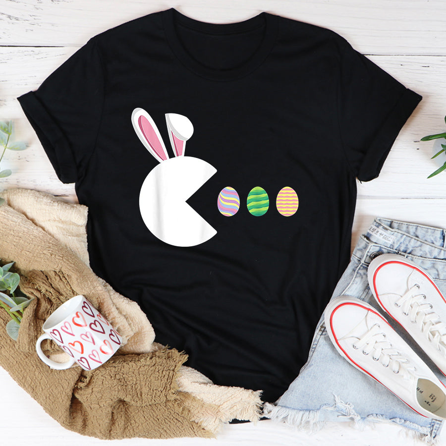 Easter Shirt Video Game Bunny Eggs Easter Gamer Kids Boys Men Gaming T-Shirt Funny Easter Gift For Kids