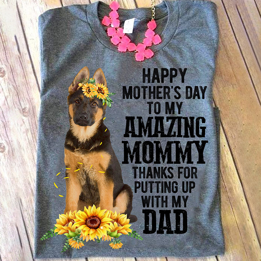 Happy Mother Day Shirt, Mother's Day T Shirt, Dog Mom Shirt, Dog Mom G -  Gerbera Story